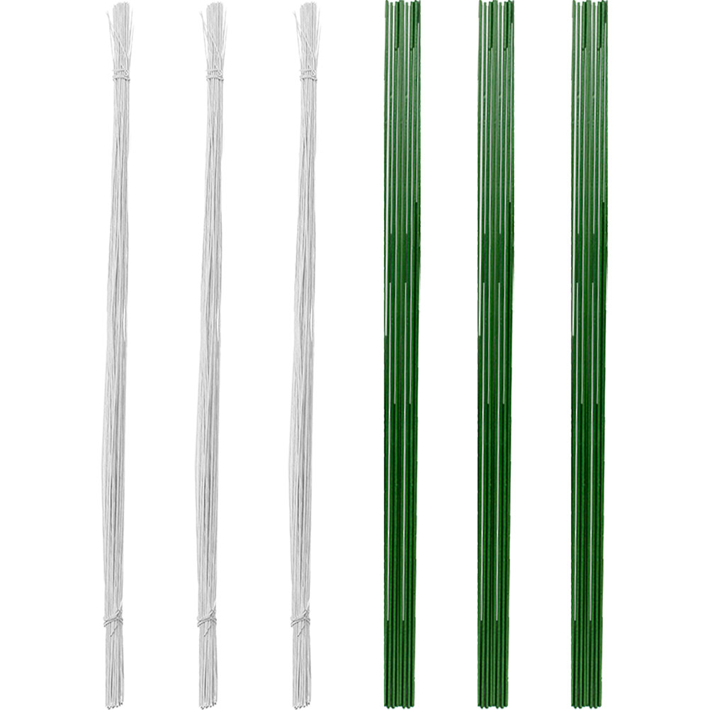 Wedding Decoration Supply - 200Pcs Paper Flower Stems Floral Rods