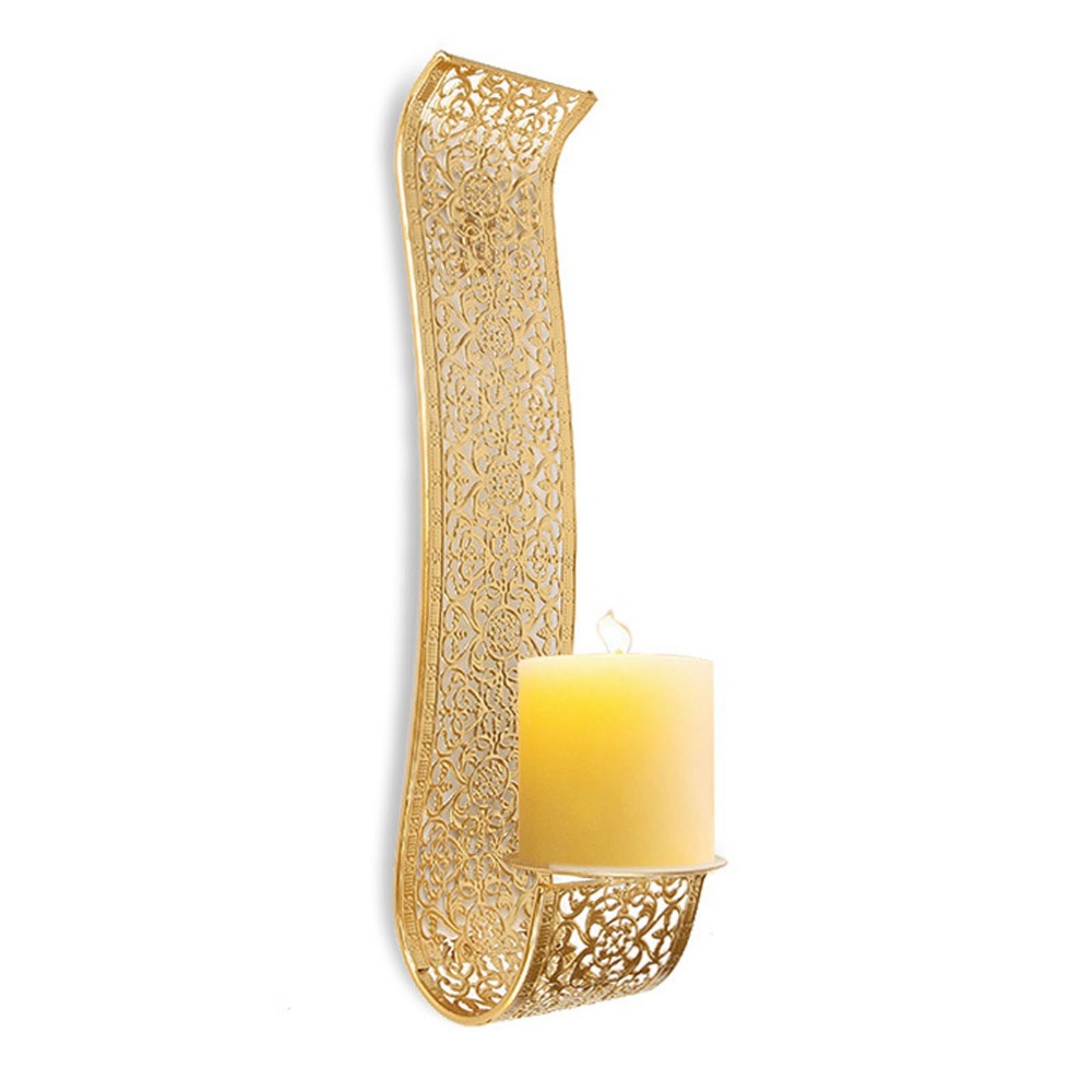 Iron Wall Candle Holder 15.16x - Wedding Solution 评论和价格