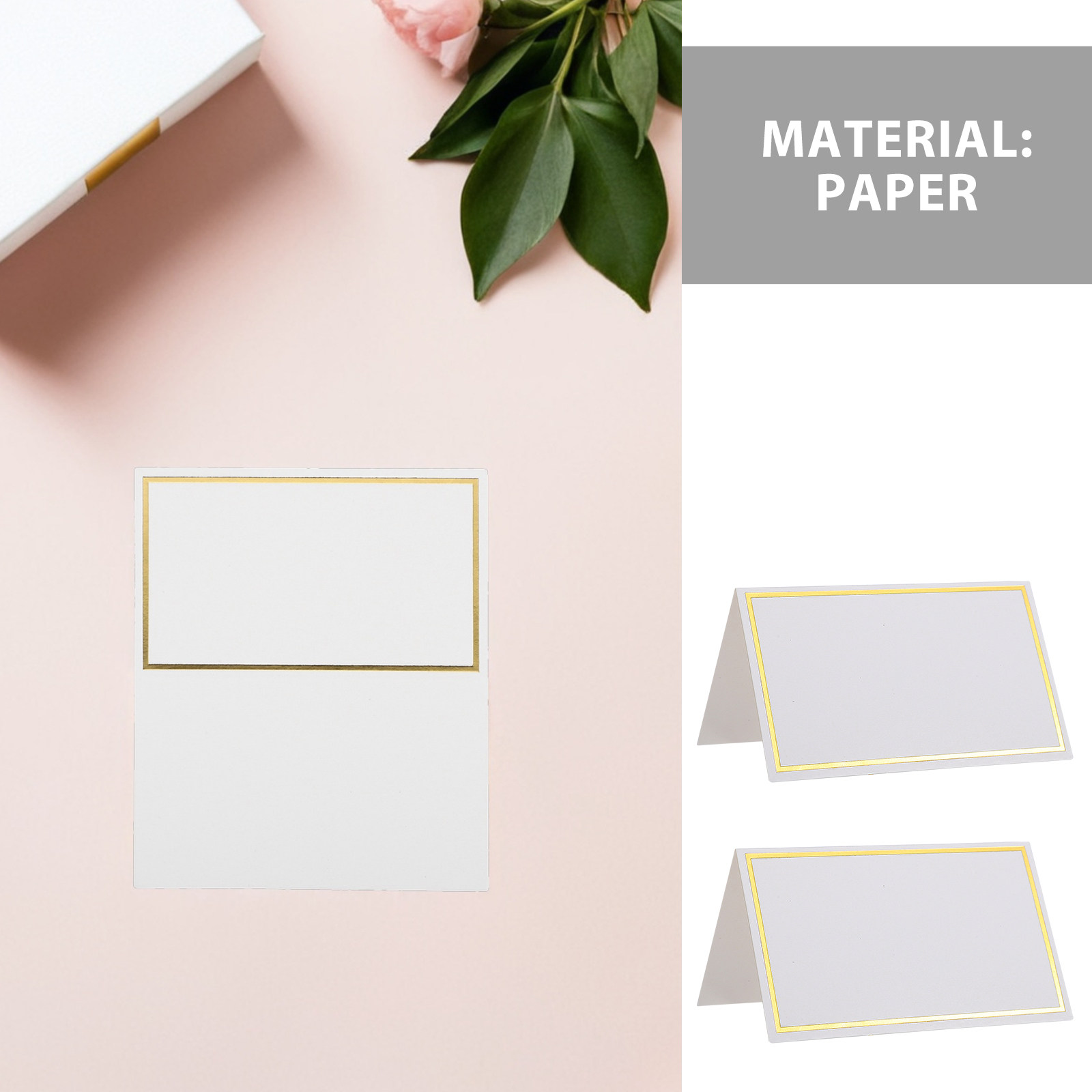 150Pcs Foldable Table Place Ca - Wedding Solution 评论和价格