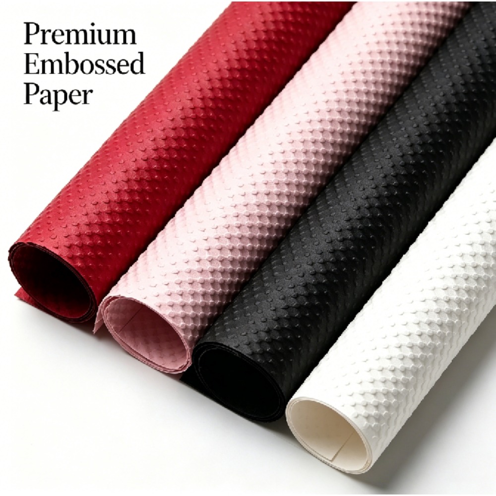 3D Dot Embossed Floral Wrap Pa - Good Floral & Wedding Decor Supply 评论和价格