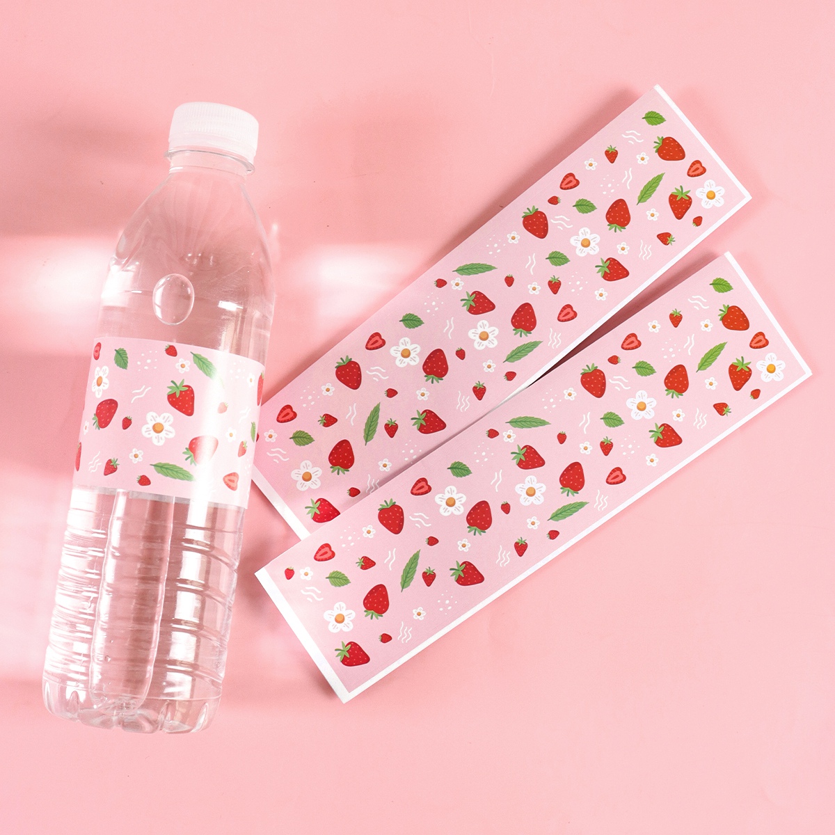 10pcs Strawberry Water Bottle  - Wedding Water Supply 评论和价格