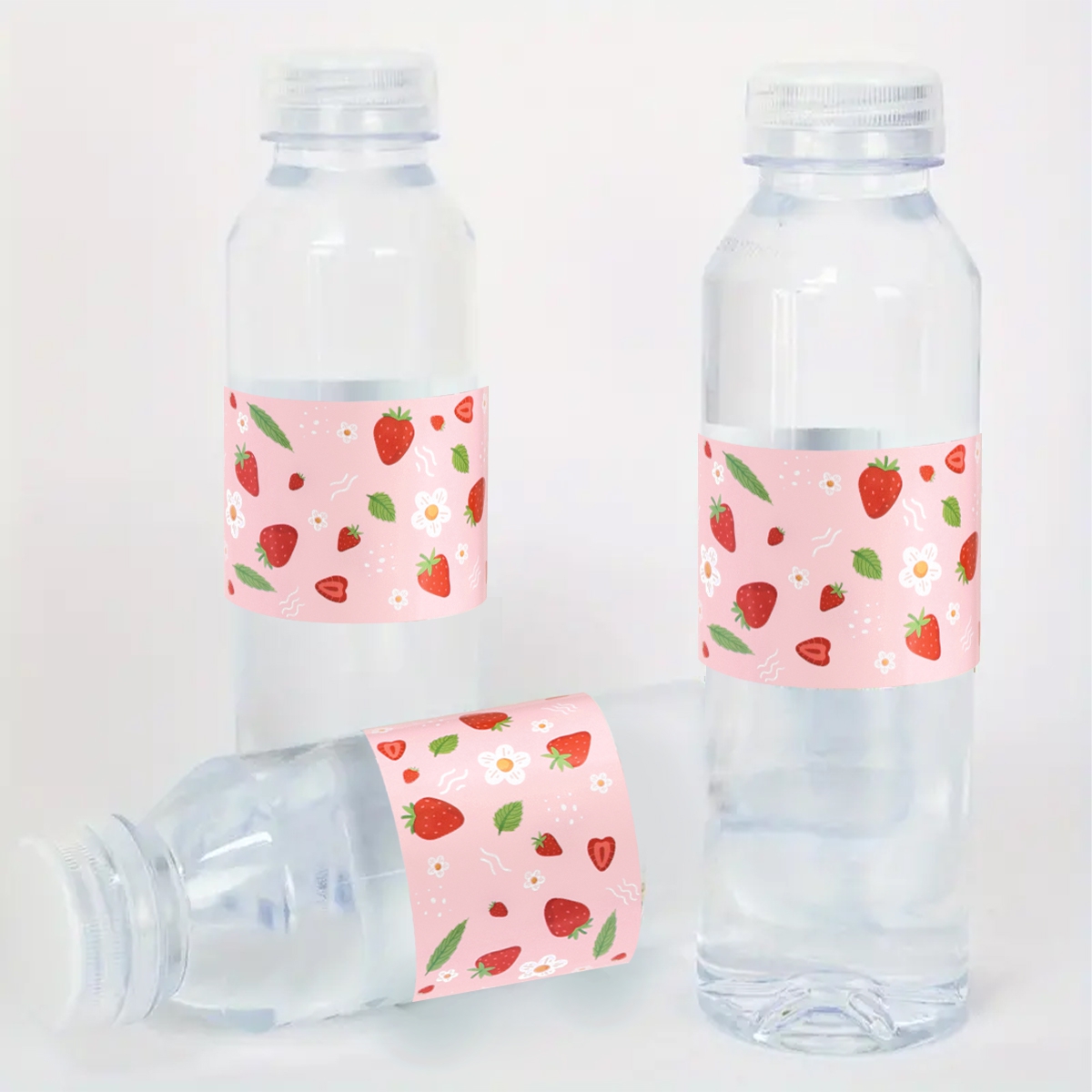 10pcs Strawberry Water Bottle  - Wedding Water Supply 评论和价格