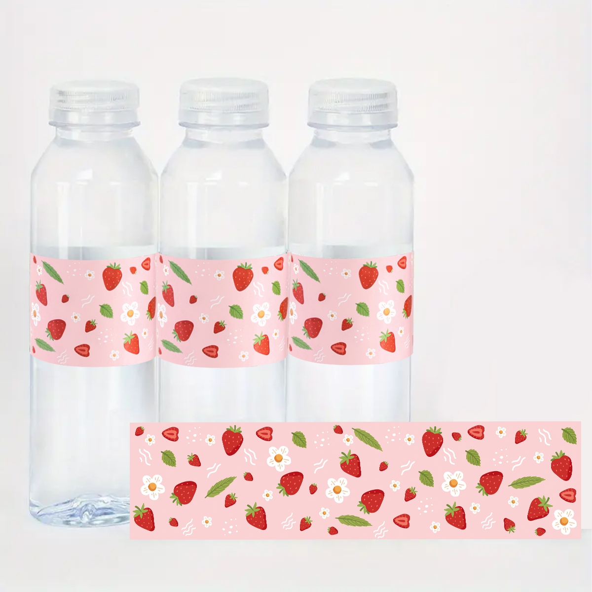 10pcs Strawberry Water Bottle  - Wedding Water Supply 评论和价格