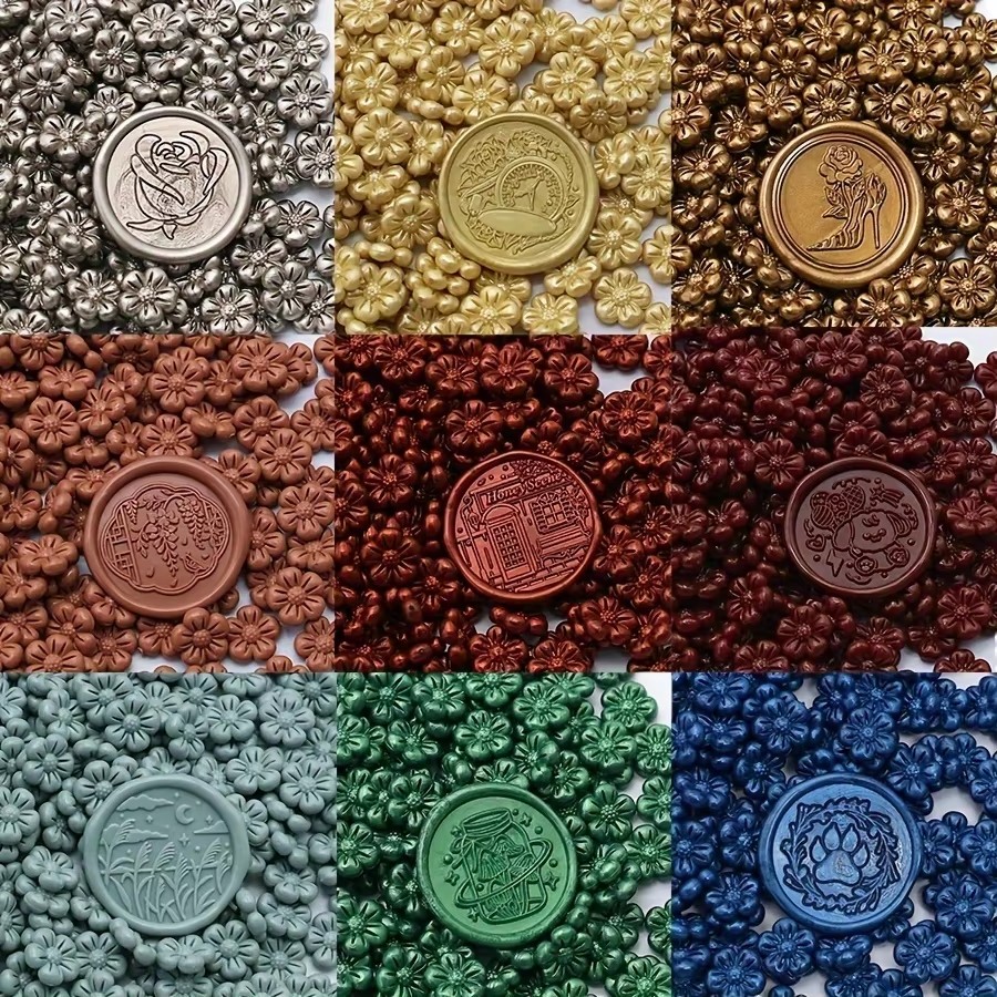 Flower-Shaped Sealing Wax Bead - Wedding Sutra 评论和价格