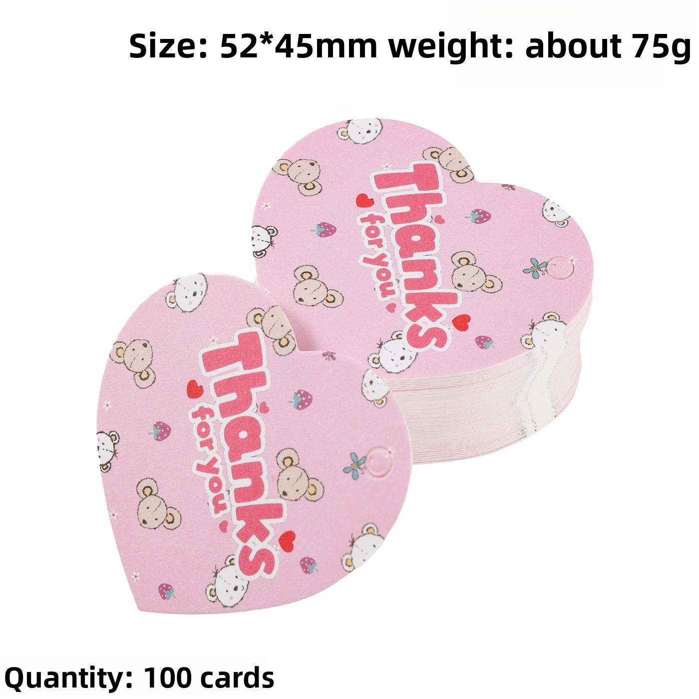 100pcs Thank You Gift Tags Car - Wedding Decoration Supply 评论和价格