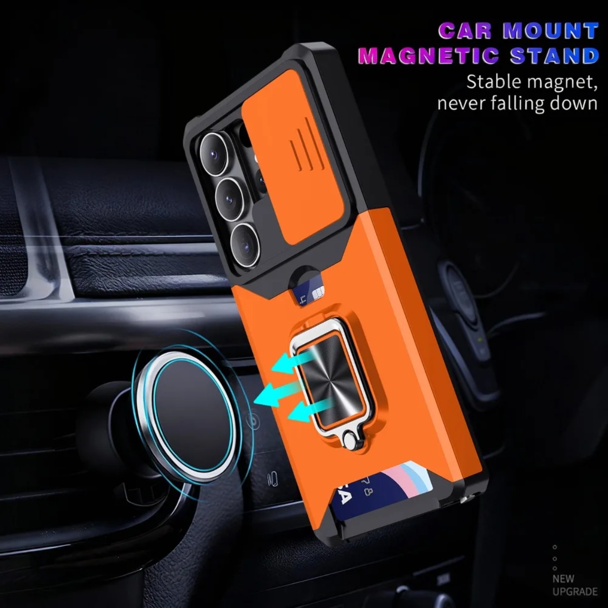 Card Slot Ring Holder Phone Ca - Place Card Holder 评论和价格
