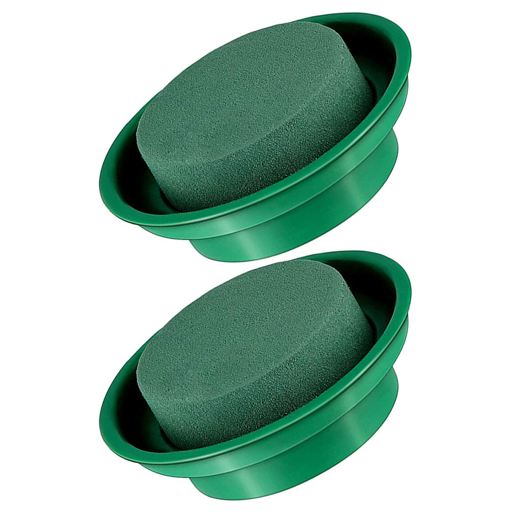 2Pcs Round Floral Mud Floral A - Wedding Water Supply 评论和价格