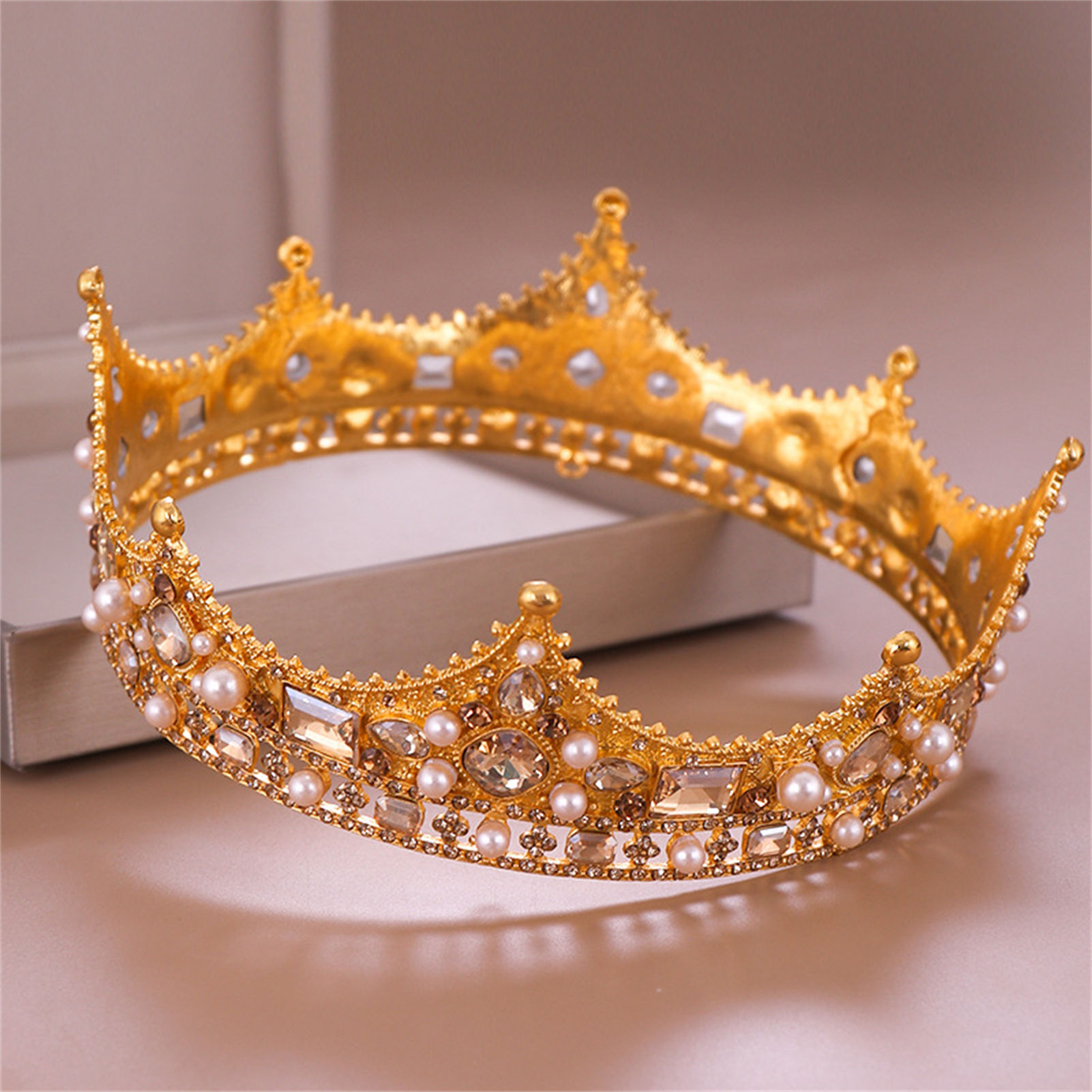 Bridal Crown Rhinestone Tiara  - Wedding Decoration Supply 评论和价格