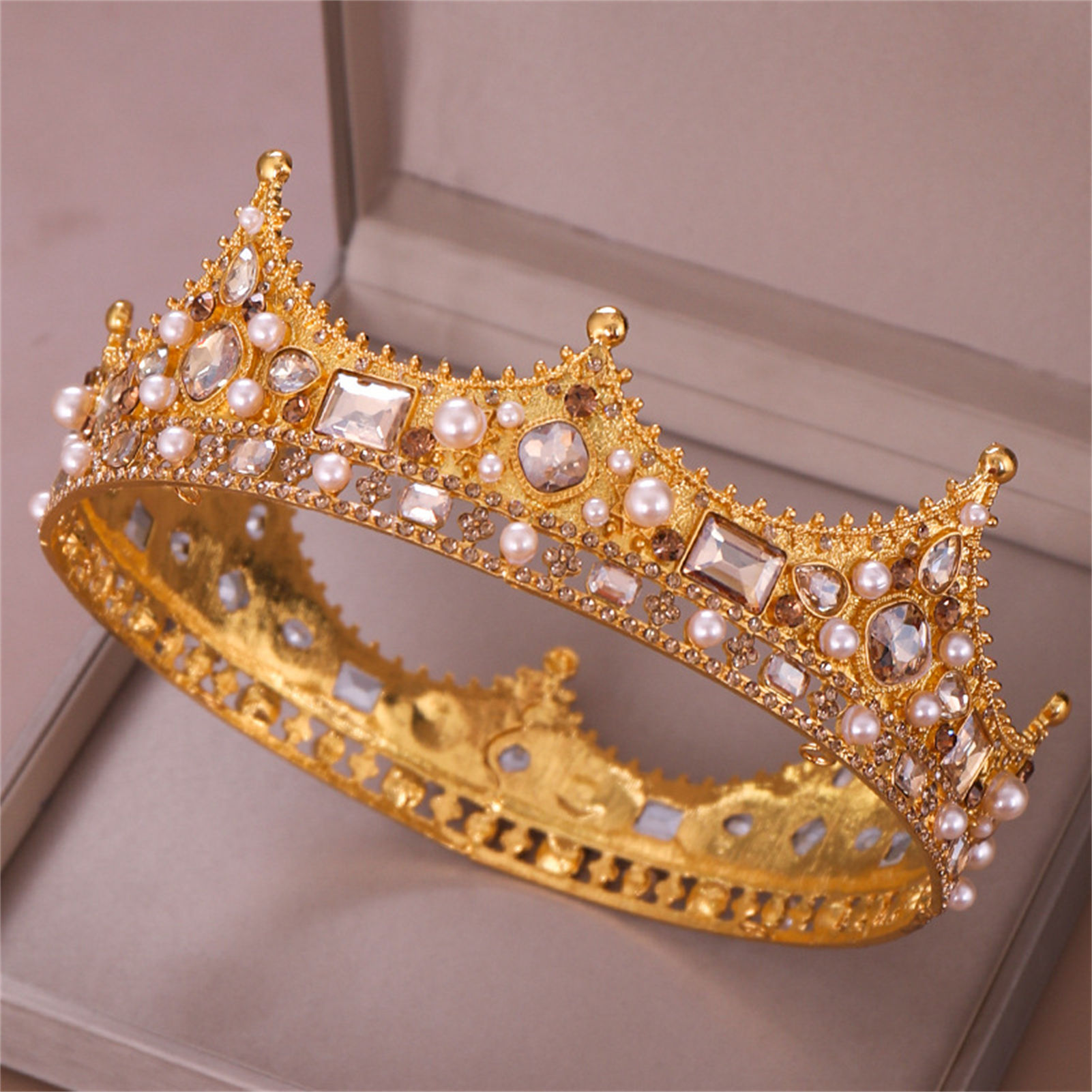 Bridal Crown Rhinestone Tiara  - Wedding Decoration Supply 评论和价格